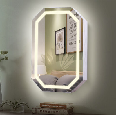 Настенный зеркало шкаф для украшений + LED Omi 27B