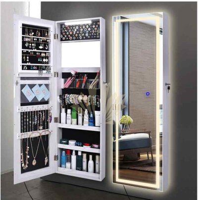 Настенный зеркало шкаф для украшений + LED Omi 70